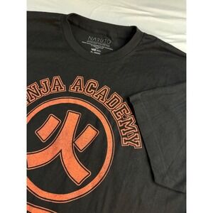 Naruto Shippuden Ninja Academy Athletic Dept Graphic T-Shirt Black XL Viz Media‎